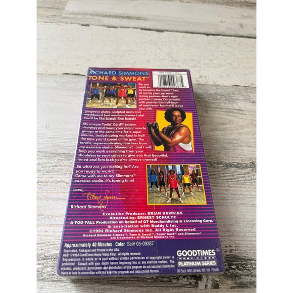Richard Simmons workout VHS NWT vintage 1994 - Picture 5 of 5